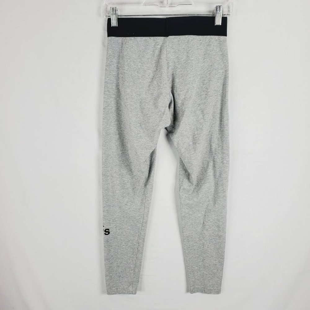 Girls Adidas Athletic Leggings Size Large 12 14 Grey Black - Picture 4 of 4